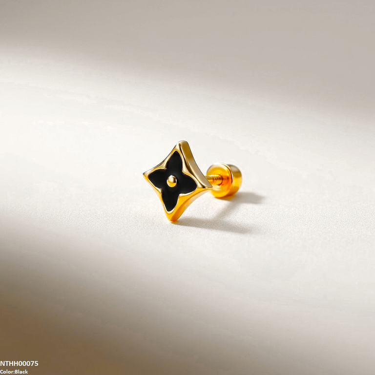 Flower Stainless Steel Nose Pin