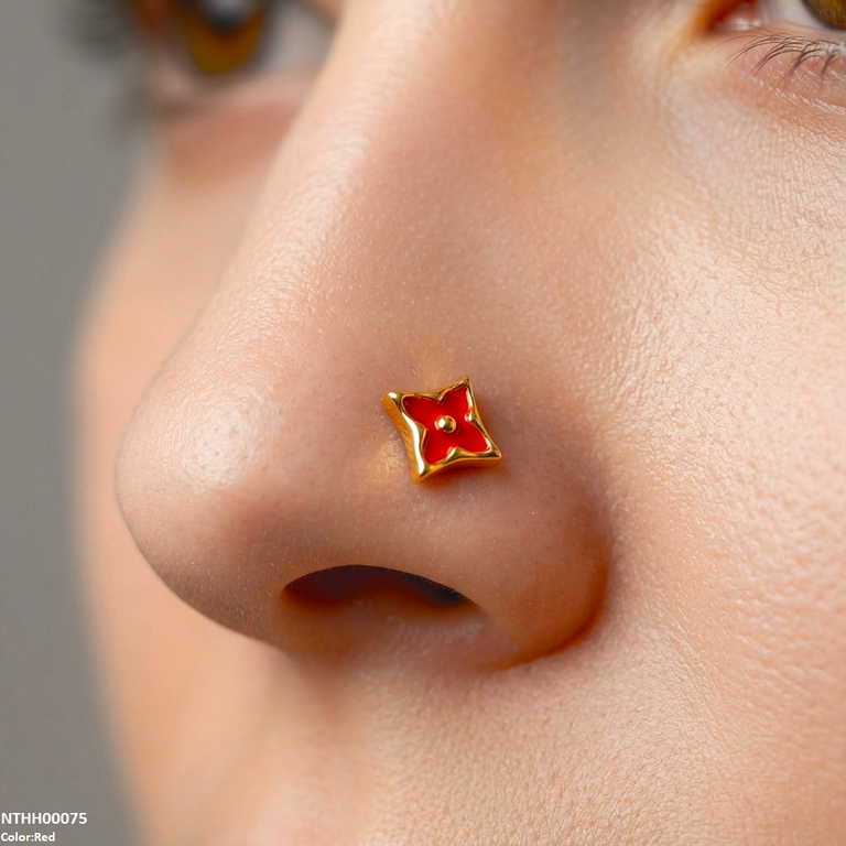 Flower Stainless Steel Nose Pin