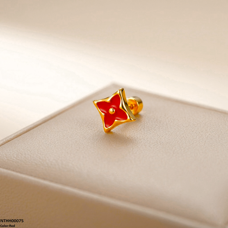 Flower Stainless Steel Nose Pin