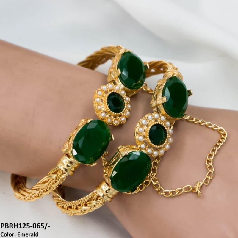 Flower/Bezza Hand Bangles Pair