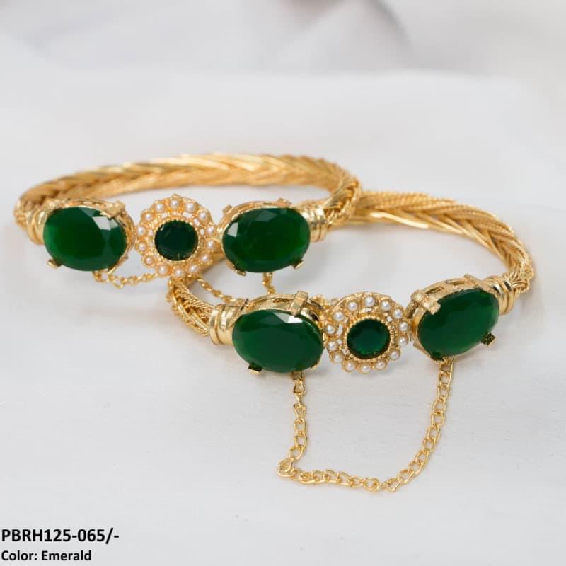 Flower/Bezza Hand Bangles Pair