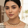 Rectangle Pearl Choker Set