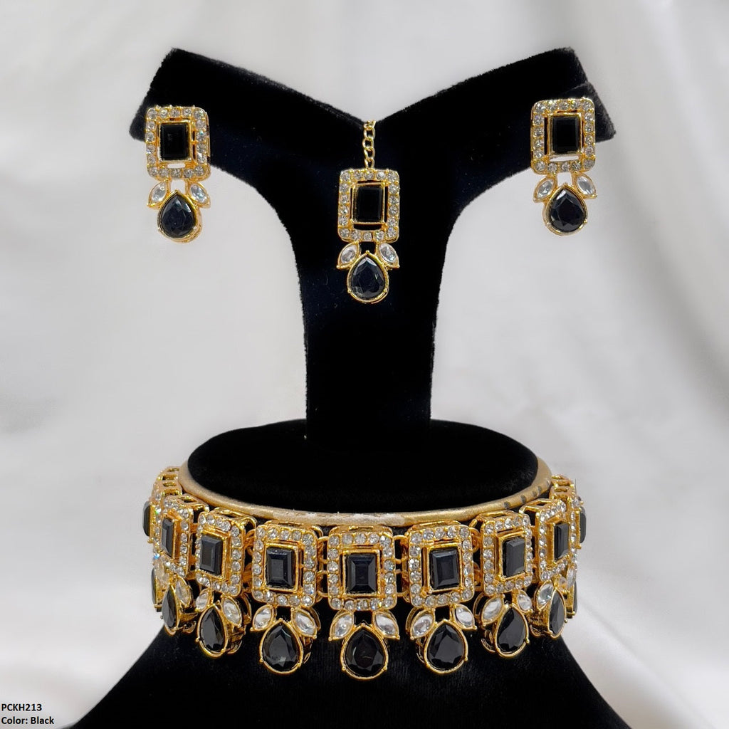 Pear Rectangle Choker Set
