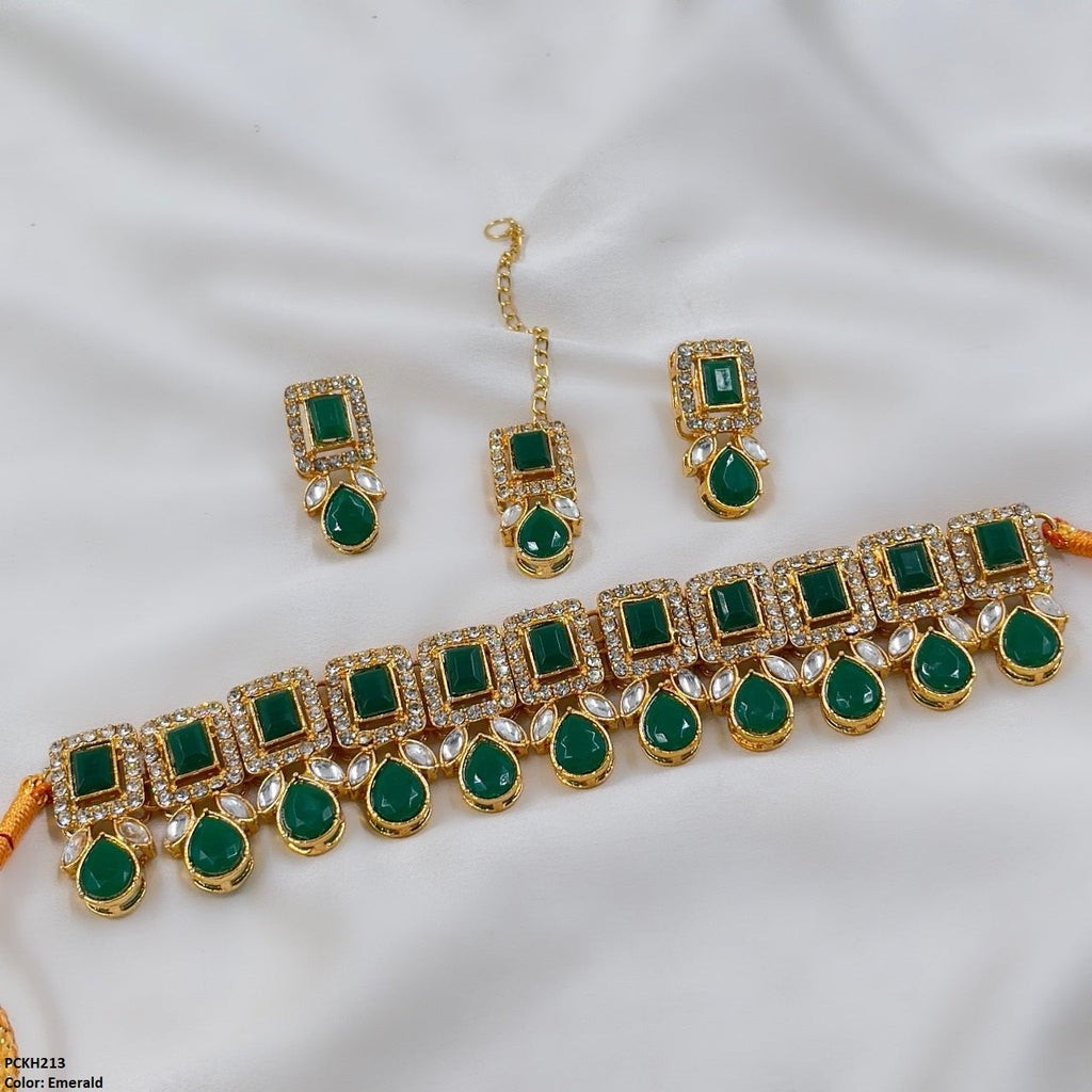 Pear Rectangle Choker Set