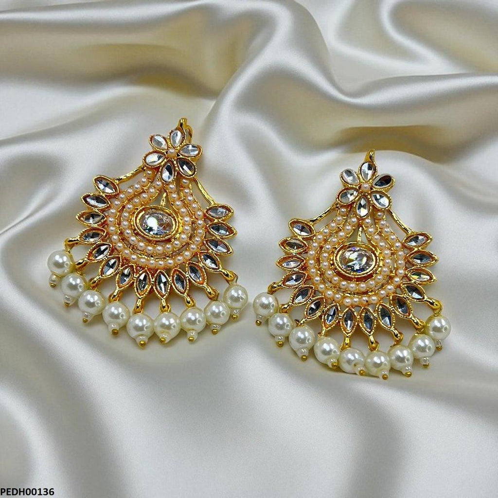 Flower Pearl Drop Earrings