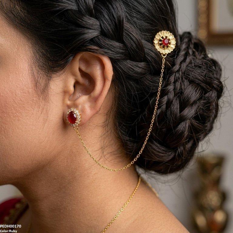 Ear Long Chain Hiar Cuff Earrings