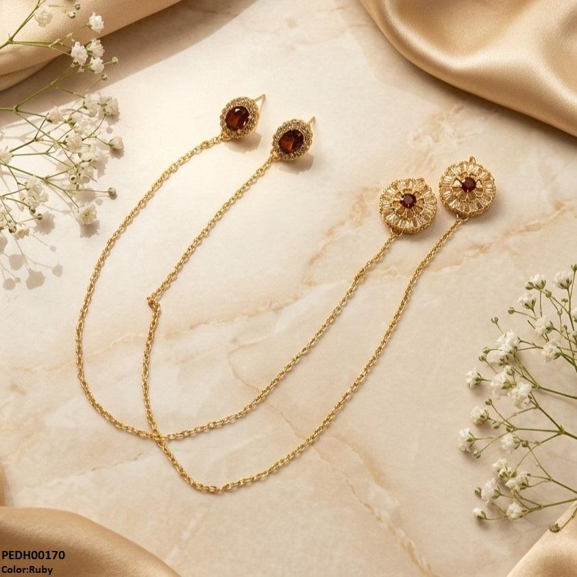 Ear Long Chain Hiar Cuff Earrings