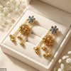Layer Pearl Drop Earrings
