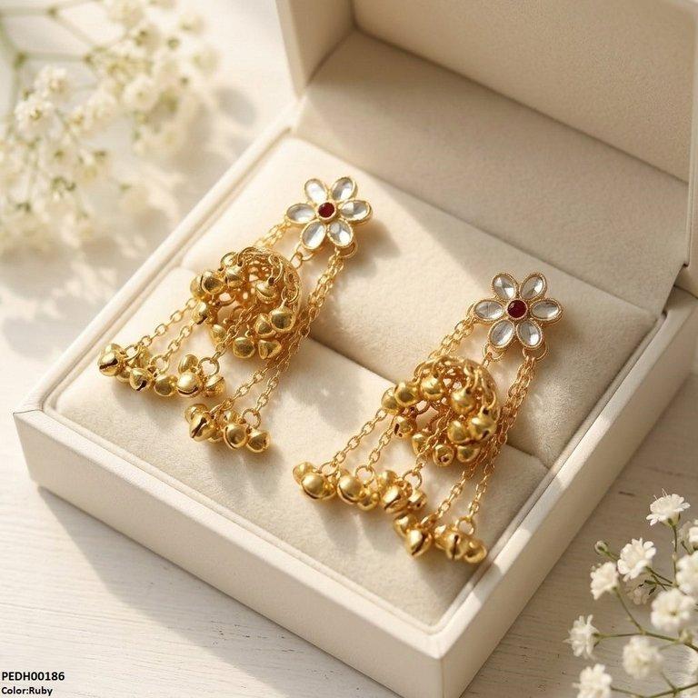 Layer Pearl Drop Earrings