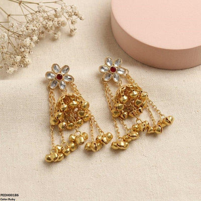 Layer Pearl Drop Earrings