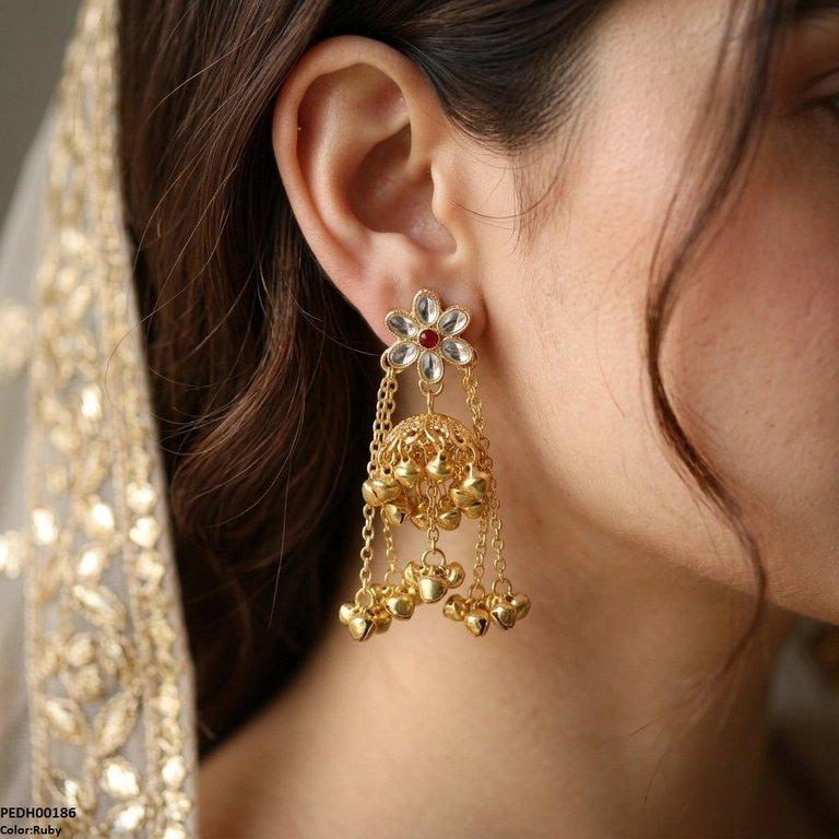 Layer Pearl Drop Earrings