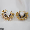 Pear Temple Ear Hoops Pair
