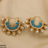 Pear Temple Ear Hoops Pair