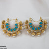 Pear Temple Ear Hoops Pair