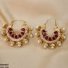 Pear Temple Ear Hoops Pair