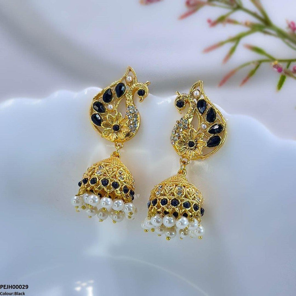 Peacock Jhumki Drop