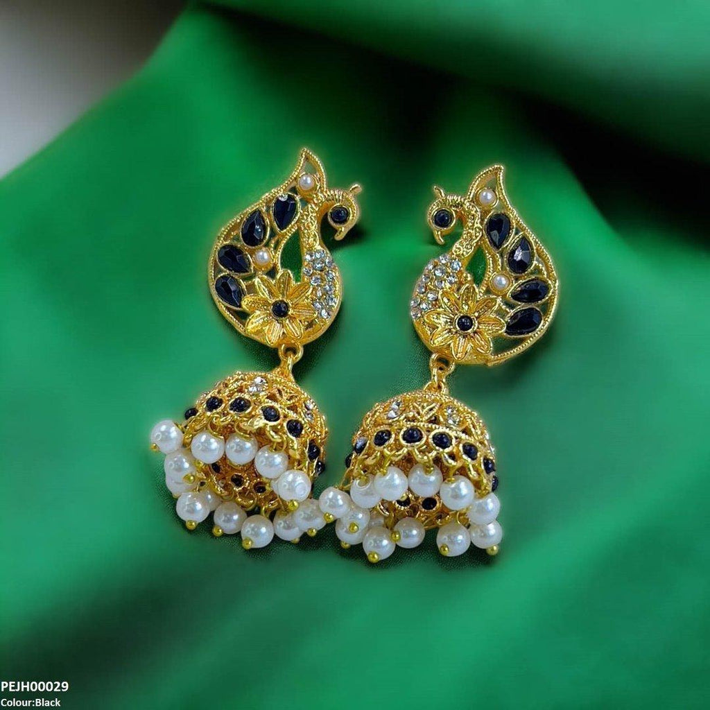 Peacock Jhumki Drop