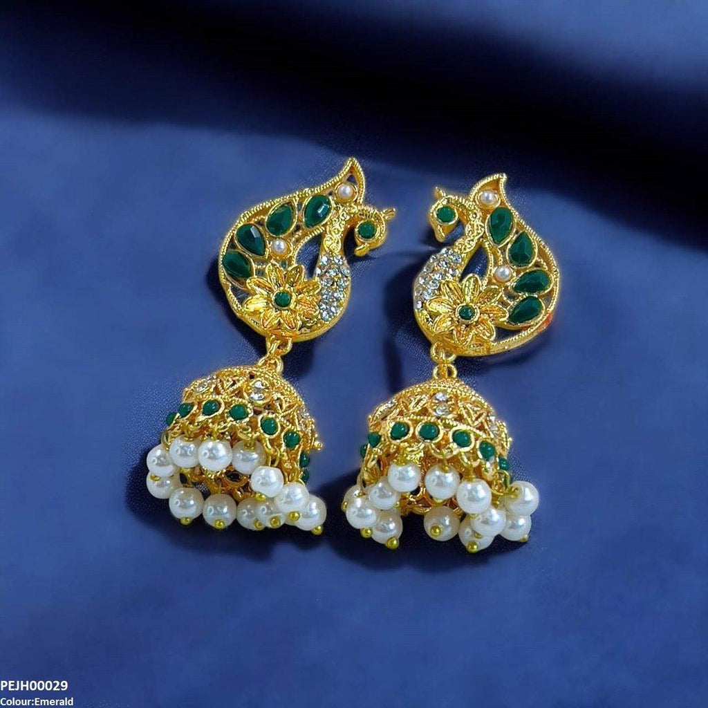 Peacock Jhumki Drop