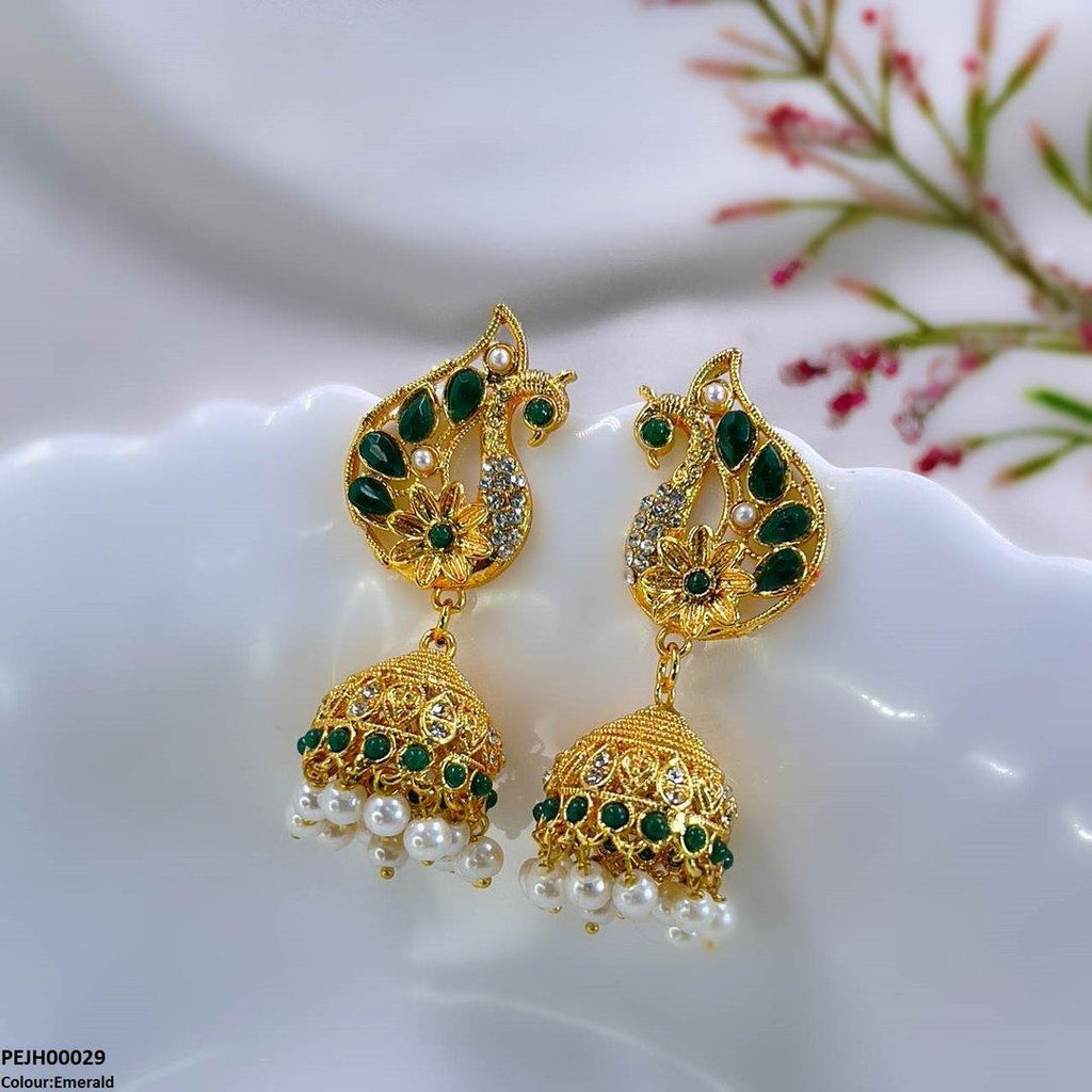 Peacock Jhumki Drop