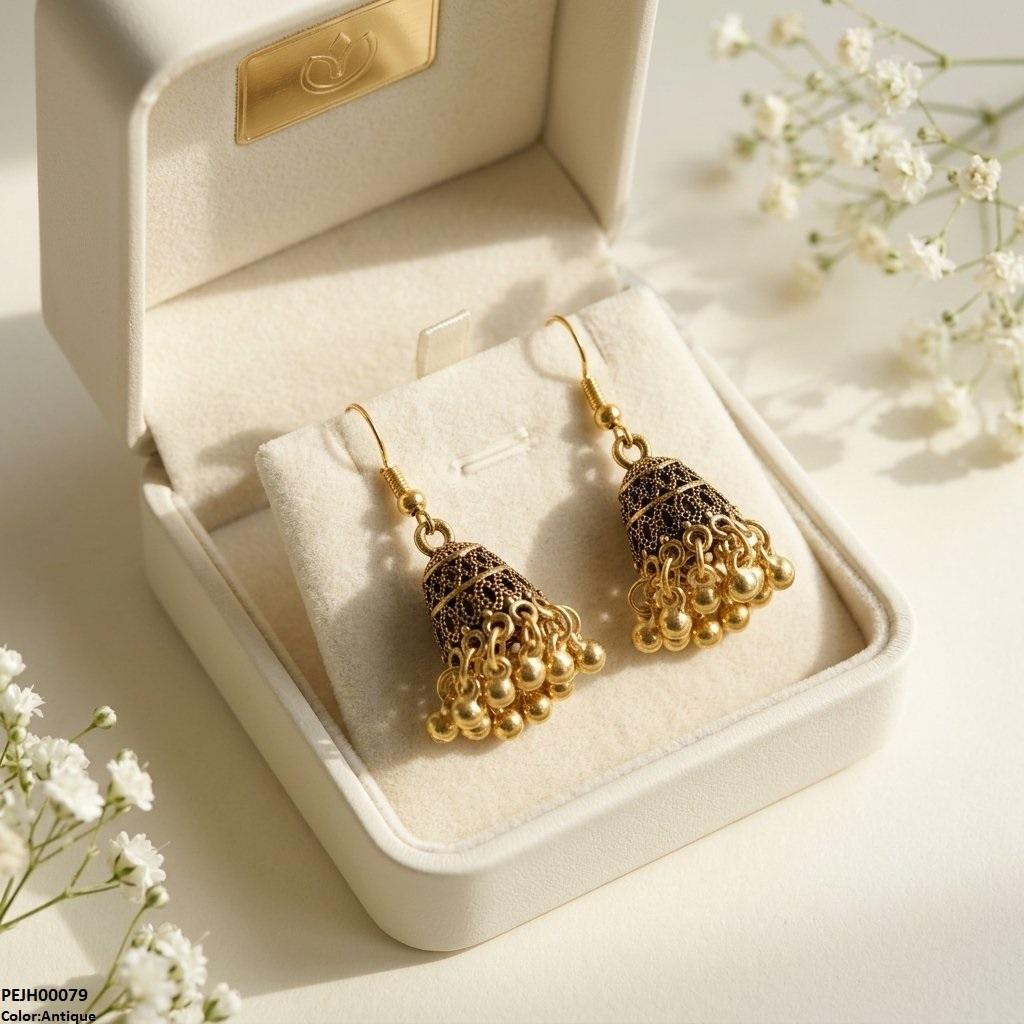 Round Pearl Drop Jhumki