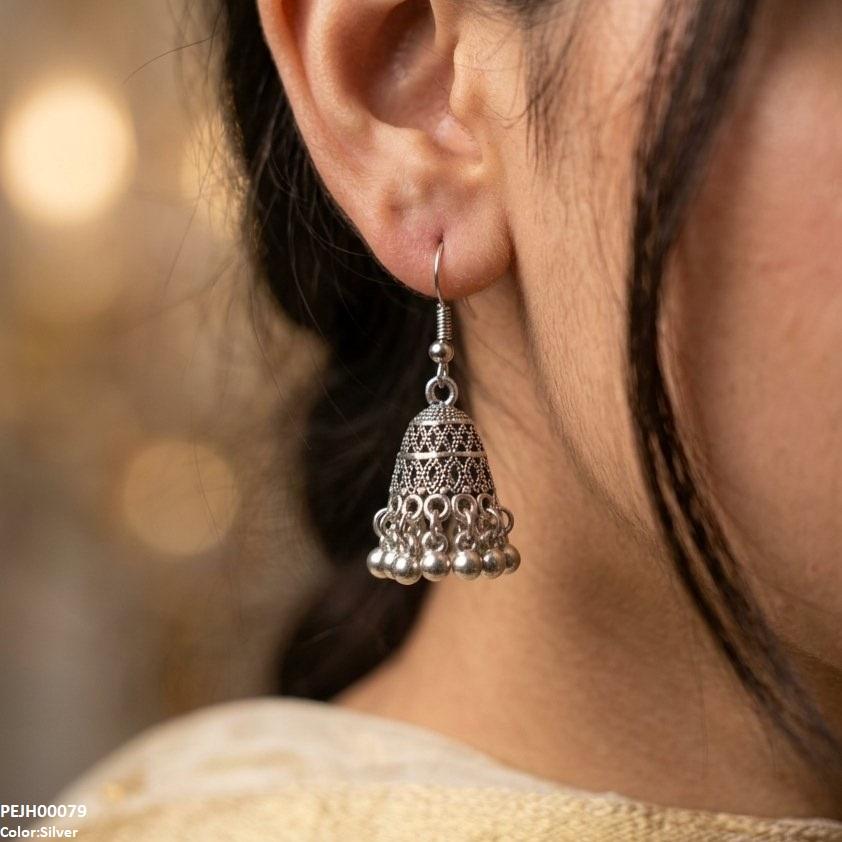 Round Pearl Drop Jhumki