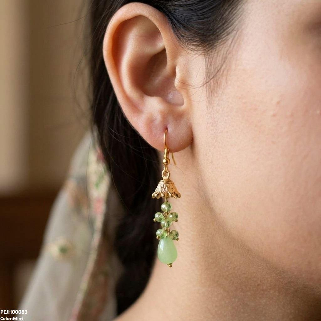 Round Pearl Drop Jhumki
