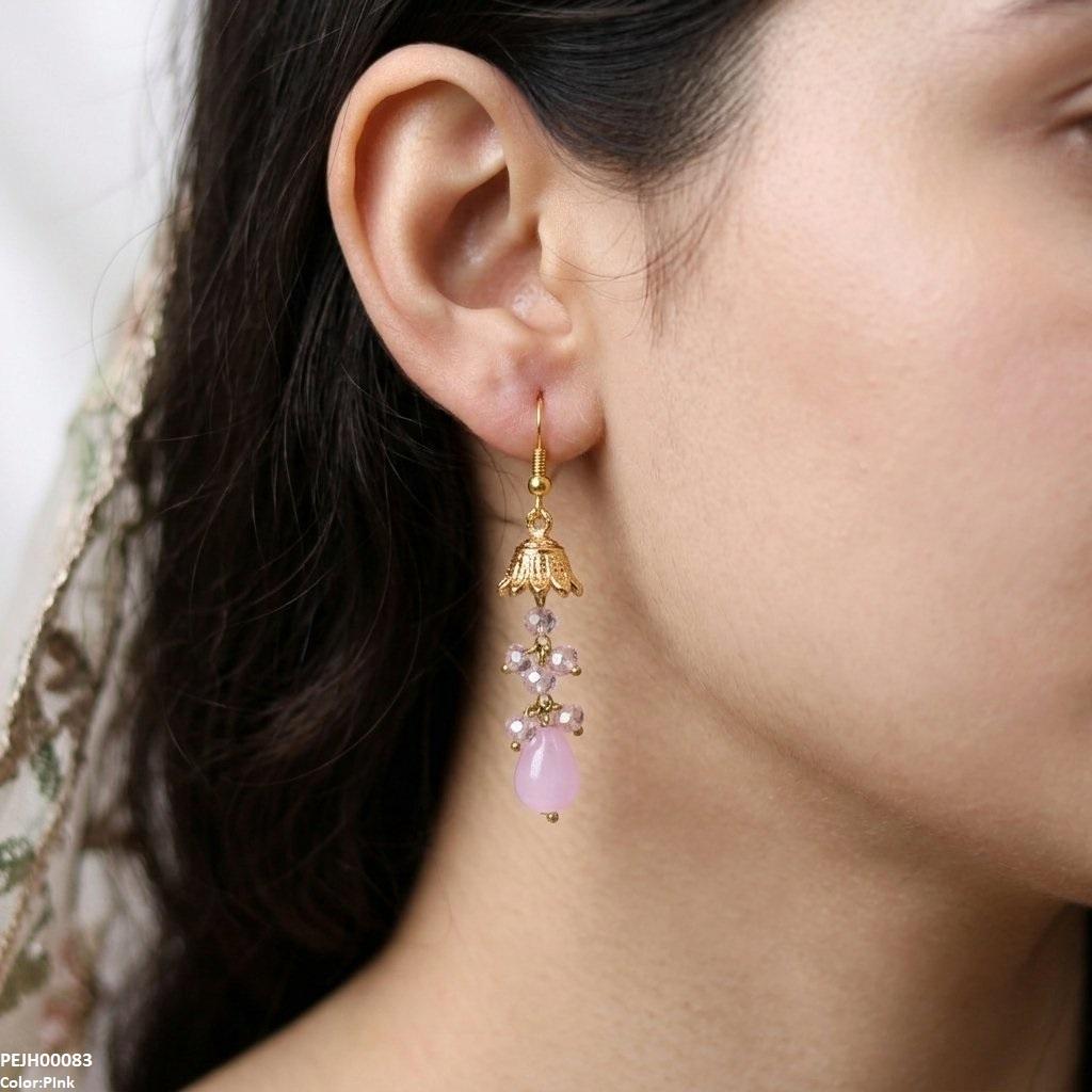Round Pearl Drop Jhumki
