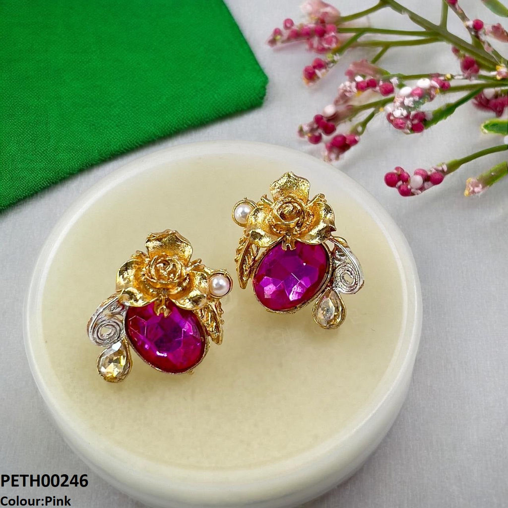 Oval Flower Tops Pair