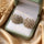 Moon Round Stone Tops Pair