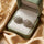 Moon Round Stone Tops Pair