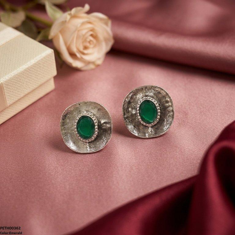Oval Stone Tops Pair