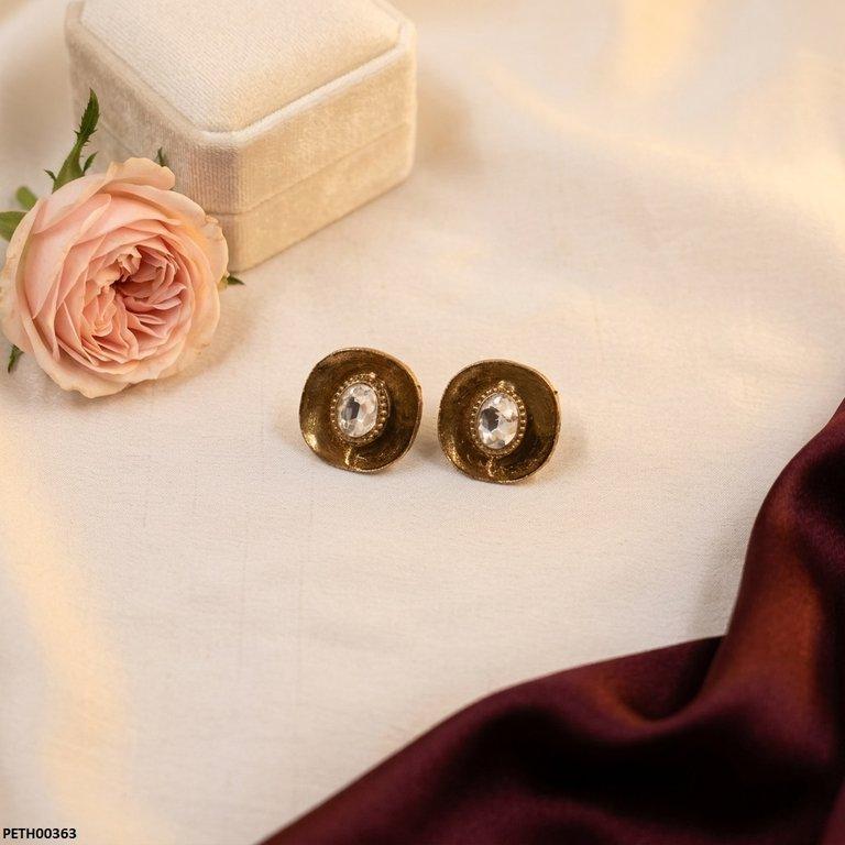 Oval Stone Tops Pair