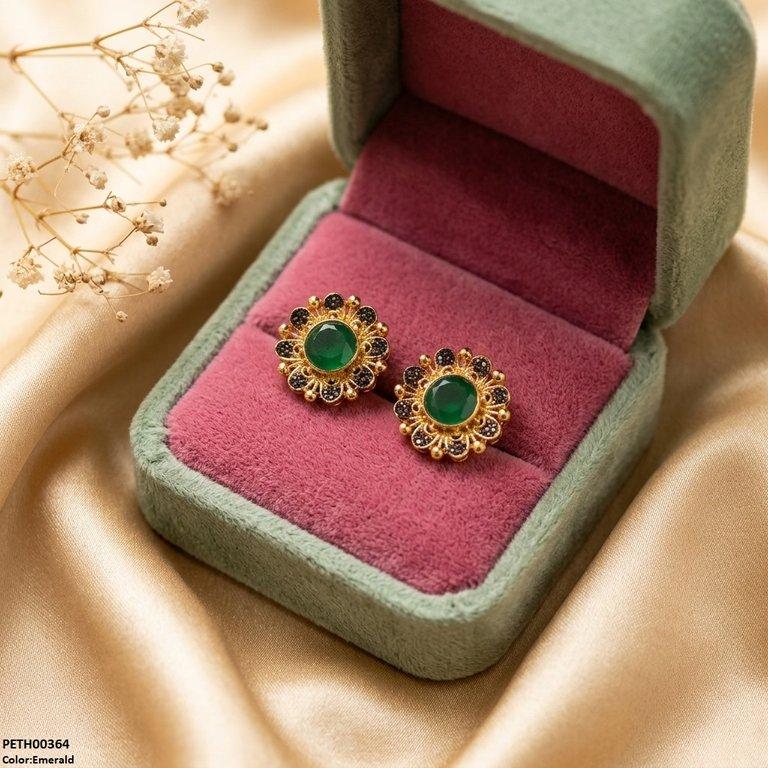Round Stone Tops Pair