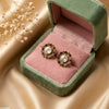 Round Stone Antique Tops Pair