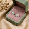 Round Pearl Stone Tops Pair