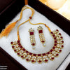 Reactangle/Oval Tear Necklace Set