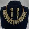 Reactangle/Oval Tear Necklace Set