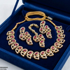 Leaf Round Necklace Set
