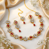 Floral Flower Necklace Set
