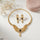 Filligree Heart Drop Necklace Set