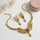 Filligree Heart Drop Necklace Set