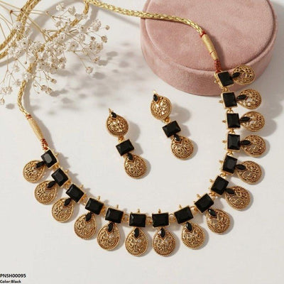 Rectangle Tear Necklace Set