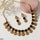 Rectangle Tear Necklace Set