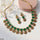 Rectangle Tear Necklace Set