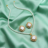 Pearl/Square Pedant Set