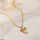 Bow Drop Pedant With Chain