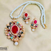Tear Oval Pendant Set