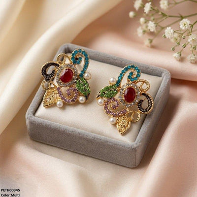 Oval/Leaf Tops Pair