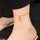 Stainless Steel Coin Single Anklet