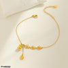 Stainless Steel Coin Single Anklet
